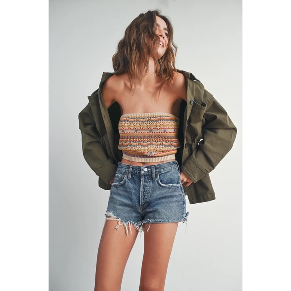 Adjustable Waist Cotton Jacket - Picture 4 of 5